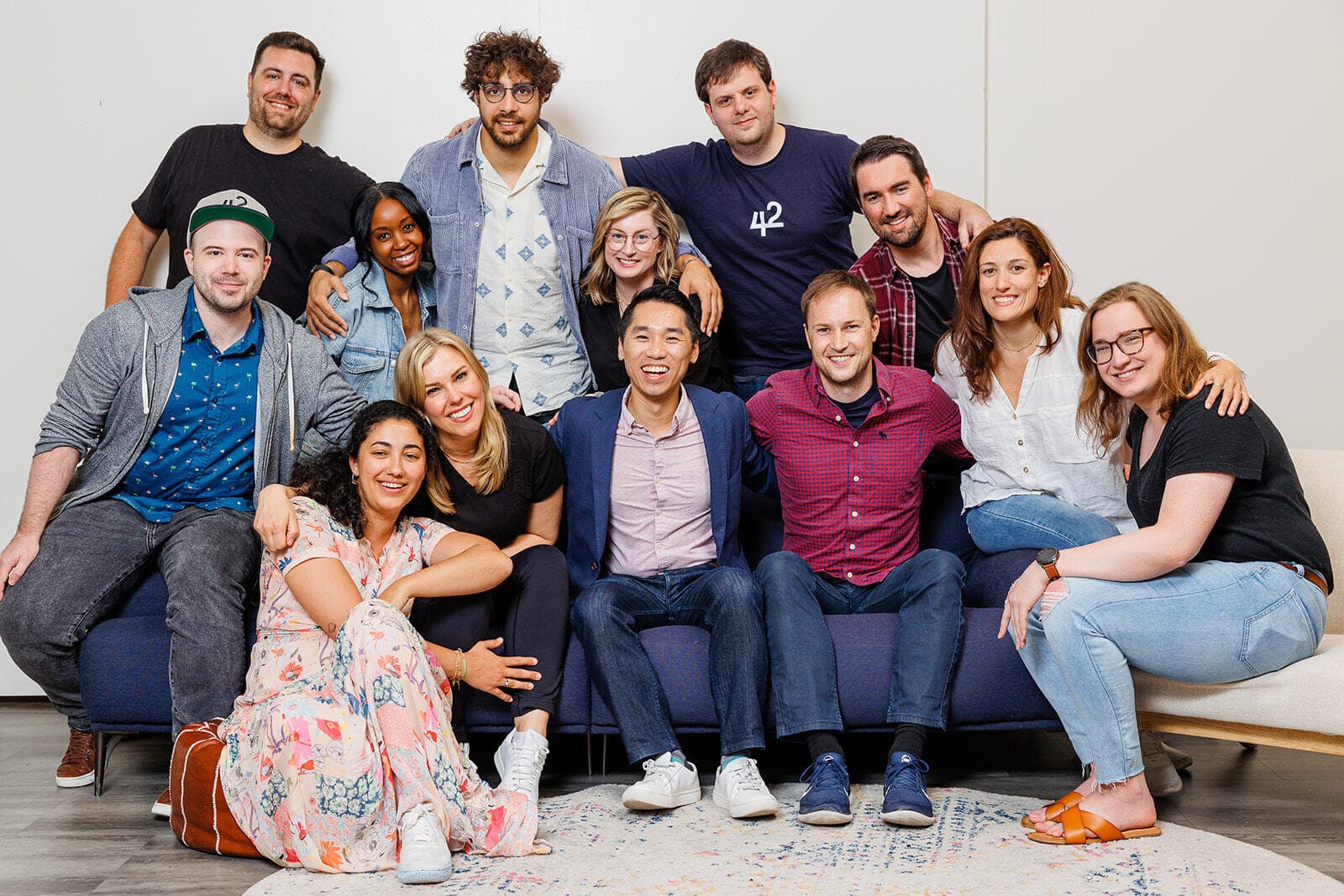 The 42 team together in the office